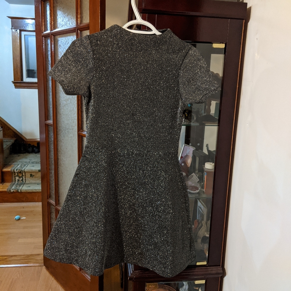 Metallic black dress from asos.